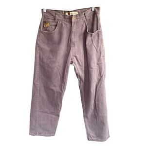 Vtg Y2K Jeans Men's Mecca USA Wide Legs Baggy Brown 32x34 High Rise Streetwear